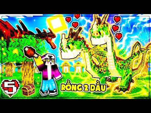 THUẦN HÓA THÀNH CÔNG RỒNG 2 ĐẦU🐉🐉| Minecraft Vương Quốc Rồng #5