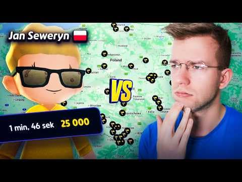 Graf VS #1 gracz na mapie Polski (GeoGuessr)
