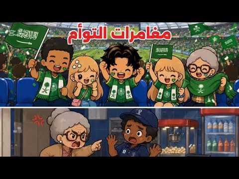 مغامرات التوأم | الجدة تهاوشت مع الموظف في كأس العالم⚽😱😭🇸🇦! الحلقة 4 | قصص توكا بوكا