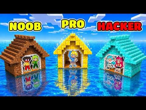 Casa sull'ACQUA NOOB vs Casa Sull'ACQUA PRO Su Minecraft!