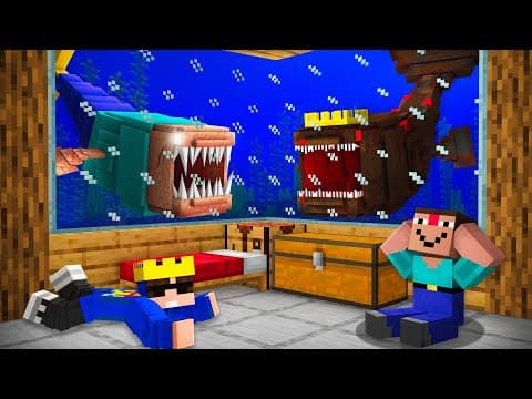 We Surviving From Scary Entities Bloop In Minecraft!