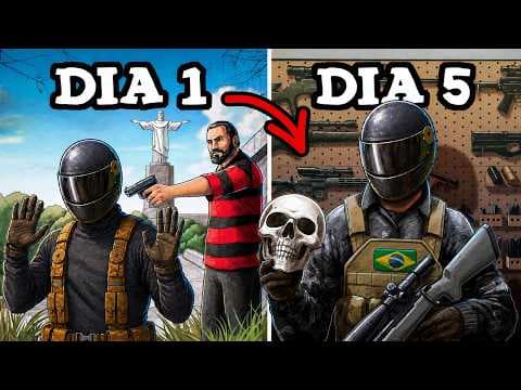SOBREVIVI 5 DIAS NO MAIOR SERVER BRASILEIRO DO DAYZ (FIZ BASE)