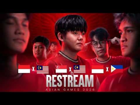 INDONESIA VS MALAYSIA & PHILIPPINE, ASIAN GAMES 2026 QUALIFIER !