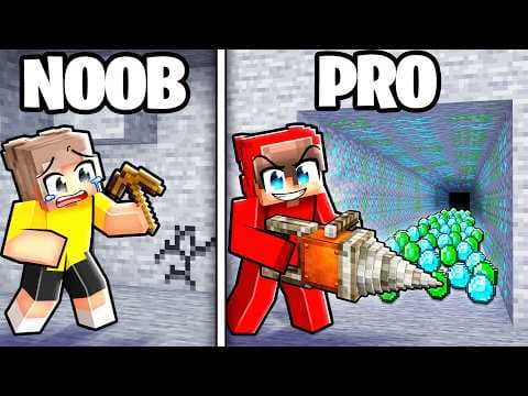 NOOB vs PRO: Power PICKAXE Battle! (Minecraft)