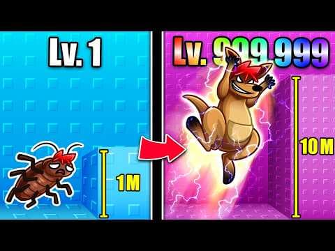 Roblox : +1 Jump Evolve Tower 🐸 ฉันวิวัฒนาการตัวเองเป็นสัตว์ระดับ MAX เพื่อผ่าน OBBY !!!