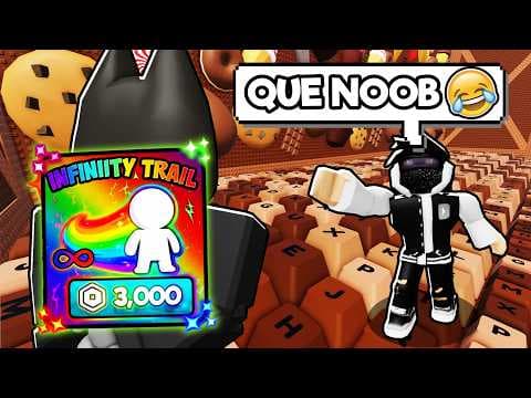 TROLEANDO a YOUTUBER FAMOSO como NOOB con VELOCIDAD INFINITA en +1 Escapa del Teclado de Velocidad