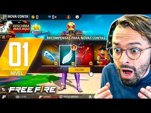 ENTREI NA CONTA NÍVEL 1 MAIS RICA DO FREE FIRE DEPOIS DE 1 ANO… E ISSO ACONTECEU 😳🔥