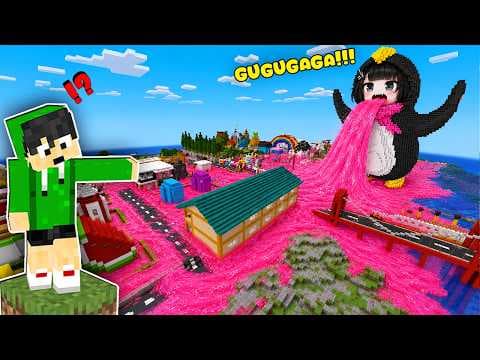 TOXIC GUGUGAGA TSUNAMI Rises Every Minute in Minecraft (Tagalog)