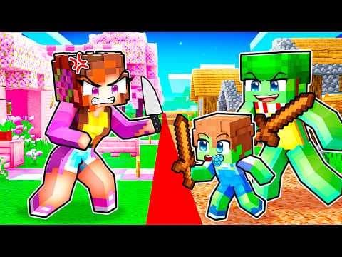 Les Filles ont COUPÉ le VILLAGE EN DEUX sur Minecraft !