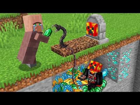 12 WAYS to STEAL OP ORES from VILLAGERS!