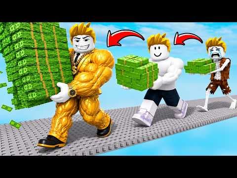 ROBLOX 每走一步增加一塊錢從窮人到億萬富翁！