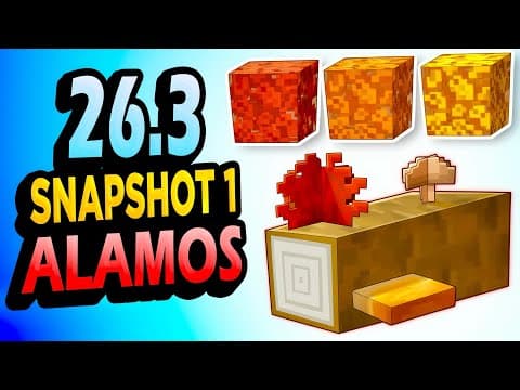 ✅ CAMPAMENTOS y ÁLAMOS 👉 26.3 Snapshot 1 Minecraft