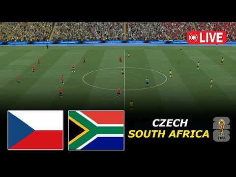 🔴South Africa vs Czechia Live | World Cup 2026 | eFootball PES21 Video game Simulation