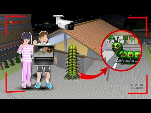 Yuta Mio Panik CCTV Merekam ULAT BULU RAKSASA & MONSTER PIG 😱 | Sakura School Simulator