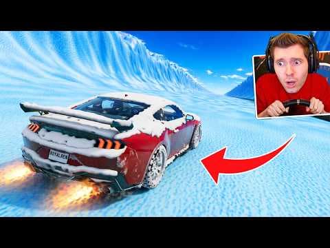 CARRO CONGELADO na pista de GELO do BeamNG Drive Multiplayer