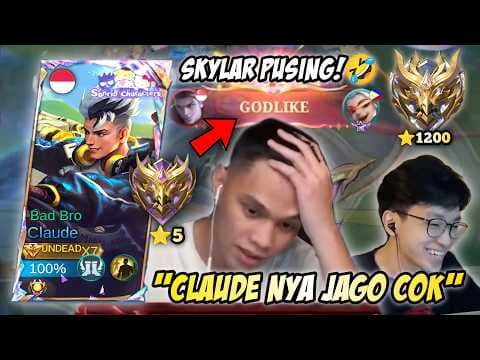 PRANK SKYLAR! GW NYAMAR IKUT SCRIM JADI MYTHIC MAWI TAPI JAGO CLAUDE! SKYLAR PUSING DILOCK🤣| MLBB