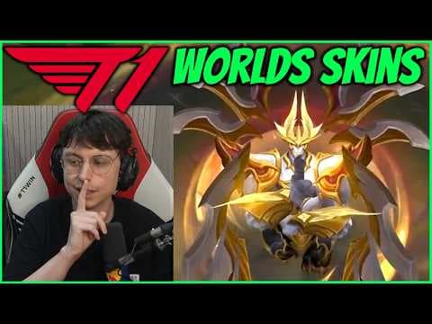 BEST SKINS EVER? Caedrel Reacts To T1's 2025 Worlds Skins