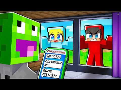 ZABLOKOWAŁEM MOICH PRZYJACIÓŁ na 24H w Minecraft!