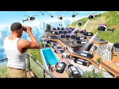 GTA 5 - Franklin's House Gets RAIDED by the POLICE!