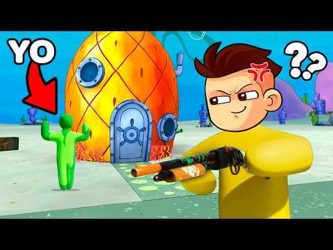 ESCONDITE 99% IMPOSIBLE en la CASA de BOB ESPONJA en Meccha Chameleon!