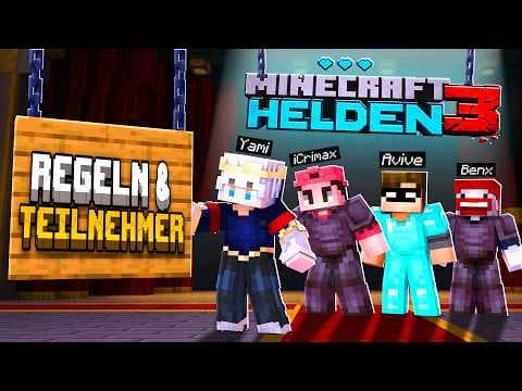 Alle NEUEN INFOS zu MINECRAFT HELDEN 3 (Teilnehmer, Start, Regeln & mehr)