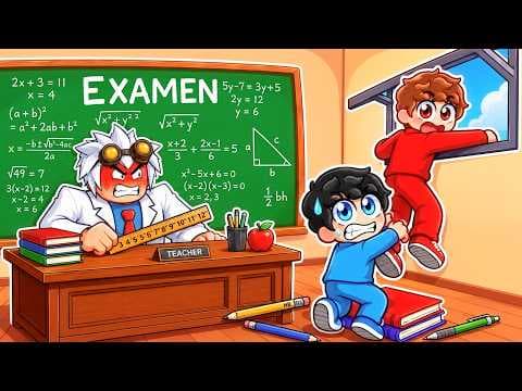 Escapa de la ESCUELA sin que El Profesor SE ENTERE en Roblox...
