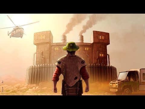 Living in a factory surrounded by clans in Rust...